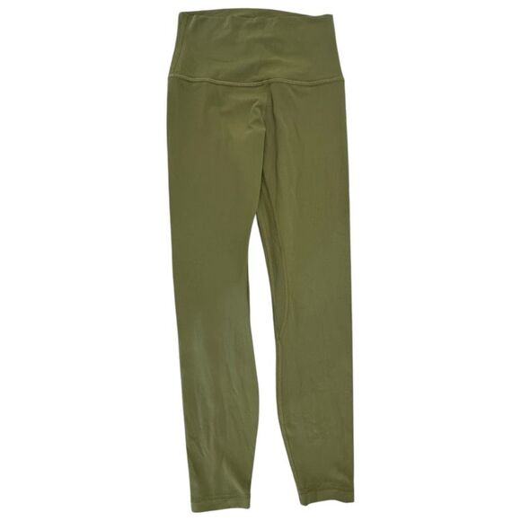 Lululemon Women's Pull-On Align High-Rise 25" Crop Leggings Bronze Green Size 4 - Picture 5 of 12